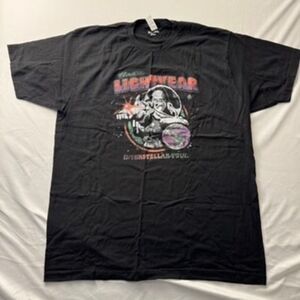Disney Pixar Buzz Lightyear Interstellar Tour Graphic T-Shirt Mens XL Black New